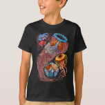 Camiseta Discomedusae<br><div class="desc">Un grupo de medusas disco-formadas en las cuales la medusa es el individuo dominante y visible en el ciclo vital.</div>