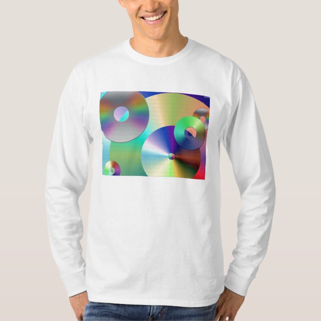 Camiseta Discos compactos (Anverso)