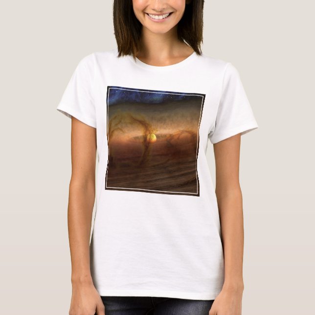Camiseta Discos De Estrellas De Círculo De Material De Form (Anverso)