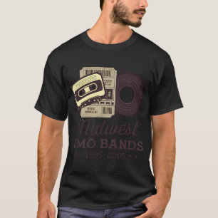 Camiseta Discos de vinilo de bandas emo del Medio Oeste, y 