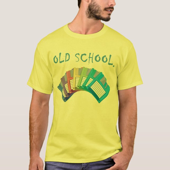 Camiseta discos flexibles antiguos (Anverso)
