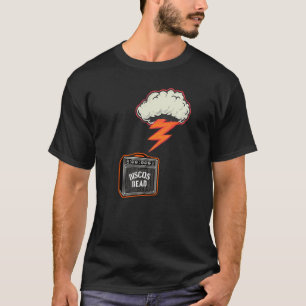 Camiseta Discos Muerto Viva Disco Amplificador de Guitarra