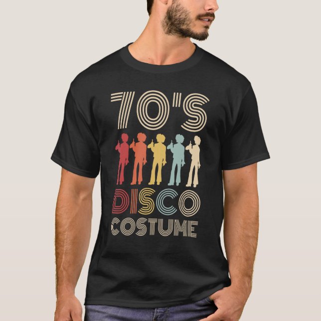 Camiseta Discostume de disco de los años 70 70 Estilos de F (Anverso)