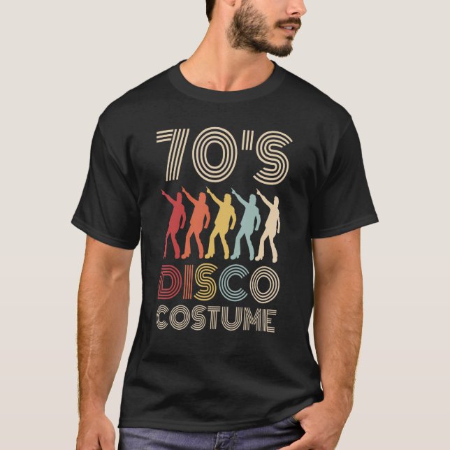 Camiseta Discostume de disco de los años 70 70 Estilos de F (Anverso)