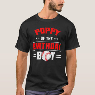 Camiseta Discoteca De La Familia De Temas De Béisbol Birthd