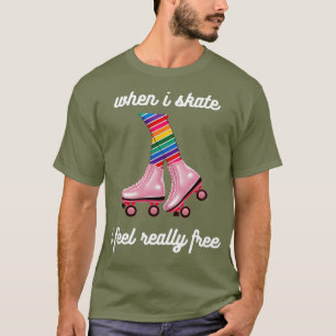 Camiseta Discoteca de patinaje sobre patinaje sobre ruedas