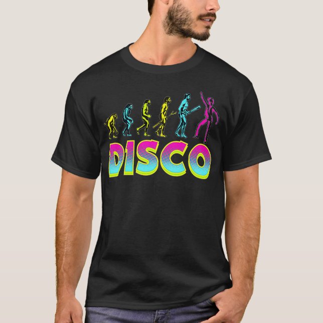 Camiseta Discoteca Evolution de los años 80 de los 90 Fiest (Anverso)