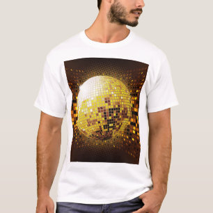Camiseta Discoteca fiesta: Luces Vintage brillantes.