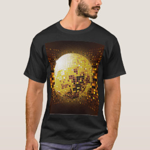 Camiseta Discoteca fiesta: Luces Vintage brillantes.