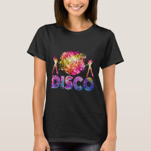 Camiseta Discoteca Funny 70 Vintage Retro Tema de baile Rei