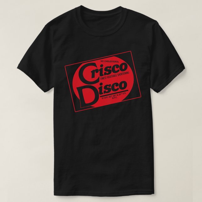 Camiseta Discoteca gay defunción Crisco Disco 70s 80s NYC (Diseño del anverso)