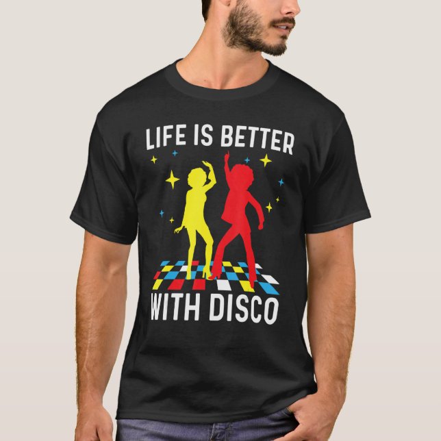 Camiseta Discoteca Guay para hombres 7000 discoteca Music D (Anverso)
