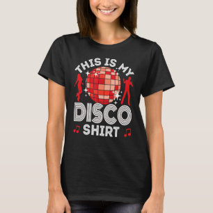 Camiseta Discoteca para hombres, disfraces de 80 y 70