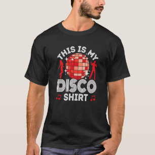 Camiseta Discoteca para hombres, disfraces de 80 y 70