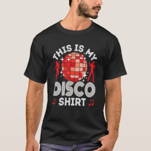 Camiseta Discoteca para hombres, disfraces de 80 y 70