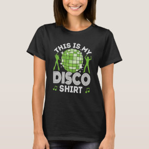 Camiseta Discoteca para hombres mujeres, disfraces de 80 y