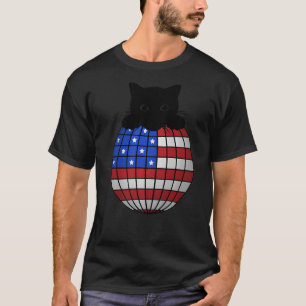 Camiseta Discoteca patriótica Bandera estadounidense Disco 
