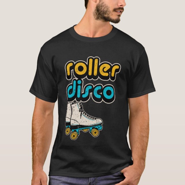 Camiseta Discoteca Retro Roller Disco 80 (Anverso)