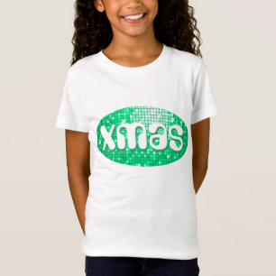 Camiseta Discoteca Tiles chicas de 'navidad' verdes con cam