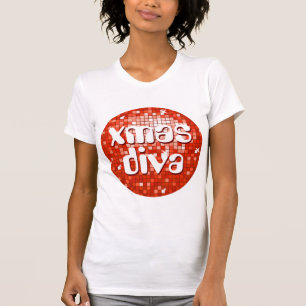 Camiseta Discoteca Tiles mujeres de la red 'xmas diva' peti