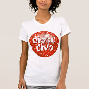 Camiseta Discoteca Tiles Rojas 'disco diva' mujeres petit w