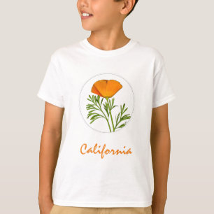 Camiseta Discotera de California en un círculo, texto de "C
