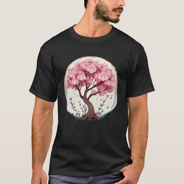 Camiseta Discover the Magic of Spring with a Cherry Blossom (Anverso)