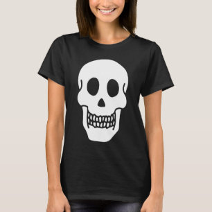 Camiseta Discreto esqueleto de Halloween Cráneo Cara Camise