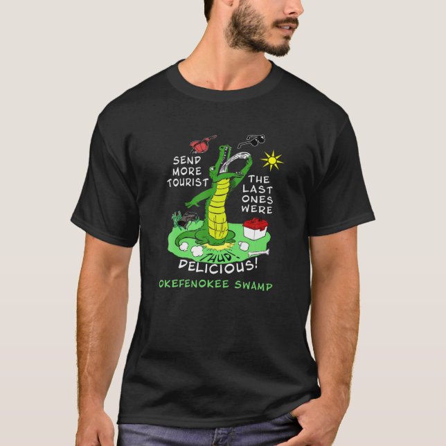 Camiseta Discreto lagarto funerario de la ciénaga de Okefen (Anverso)