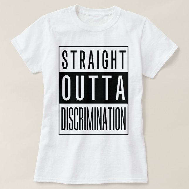 Camiseta Discriminación recta de Outta (Diseño del anverso)