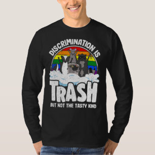 Camiseta Discriminación: Trash Gay Pride Raccoon Opossum