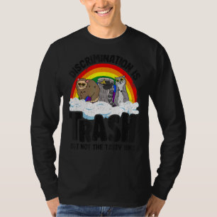 Camiseta Discriminación: Trash Gay Pride Raccoon Opossum