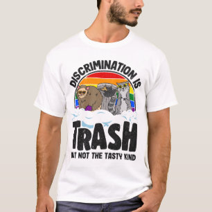 Camiseta Discriminación: Trash Gay Pride Raccoon Opossum