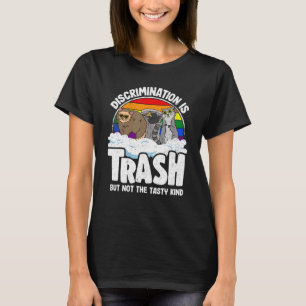 Camiseta Discriminación: Trash Gay Pride Raccoon Opossum 