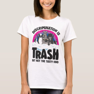 Camiseta Discriminación: Trash Opossum Raccoon Bisexual B