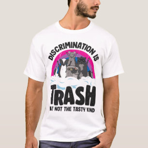 Camiseta Discriminación: Trash Opossum Raccoon Bisexual B