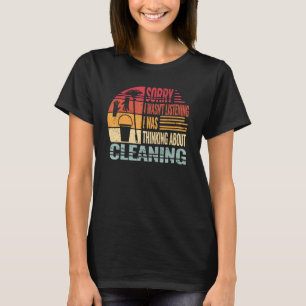Camiseta Disculpa Limpieza de equipo Escuela Custodio Retro