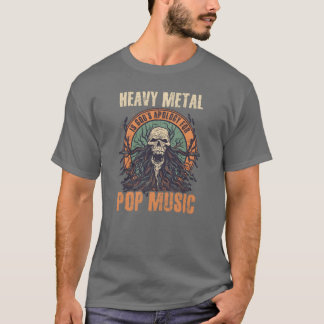 Camiseta Disculpa Metalizado por la música pop