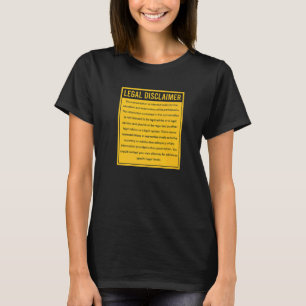 Camiseta Disculpación legal Conversación Derecho de abogado