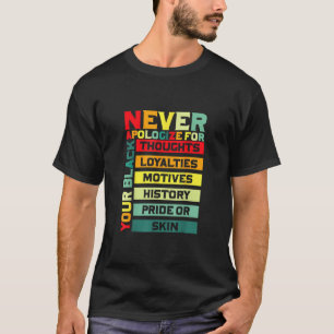 Camiseta Disculparse por tu cruz negra cruzada de historia