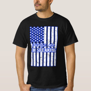 Camiseta disculpe, estoy hablando la bandera de kamala harr