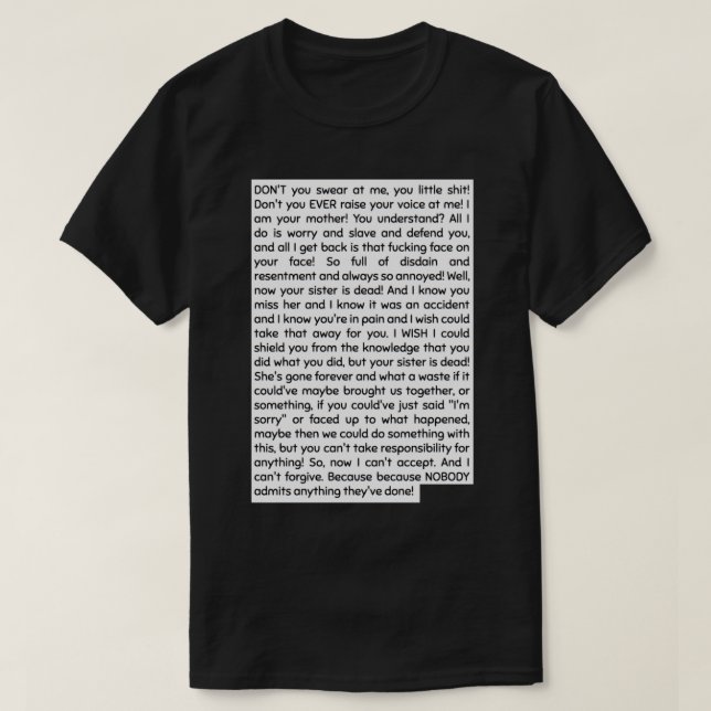 CAMISETA DISCURSO DE LA COLETA HEREDITARIA TONI (Diseño del anverso)