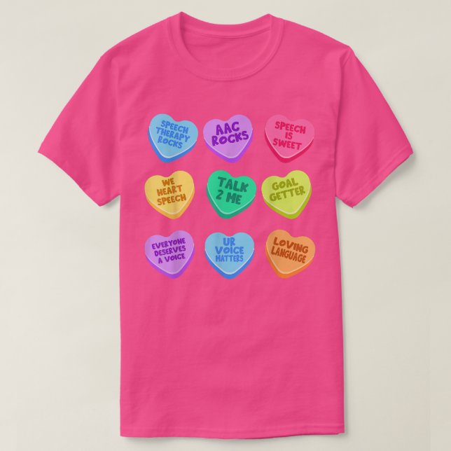Camiseta Discurso del El día de San Valentín del SLP Pastel (Diseño del anverso)