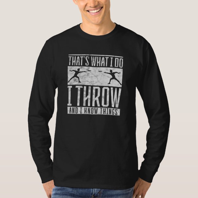 Camiseta Discus I do I throw and I know things Discus Throw (Anverso)