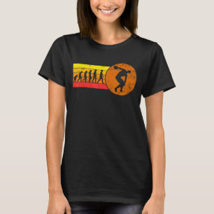 Camiseta Discus Lanzar Pista De Evolución Retro Vintage Y F
