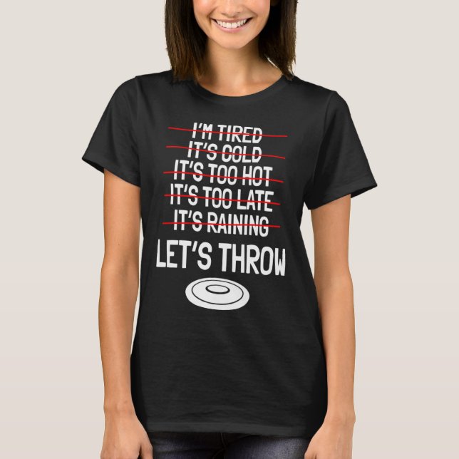 Camiseta Discus Throw Player Disc Athletes Sports Track And (Anverso)