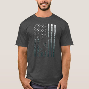 Camiseta Discus Thrower America Flag Vintage Discus