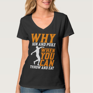 Camiseta Discus Thrower Por Qué Corre Y Empuja El Discus