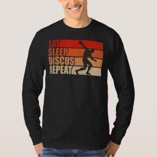 Camiseta Discus Tire Deportes Comer Sueño Discus Repetir Di