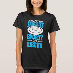Camiseta Discus Tire La Pista De Disco De Reproductor Depor